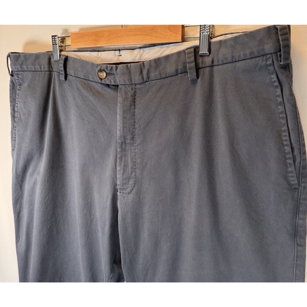 Peter Millar Men’s 46R Chino Pants Blue Soft Touch Twill Flat Front Trouser EUC